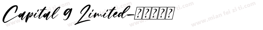 Capital 9 Limited字体转换